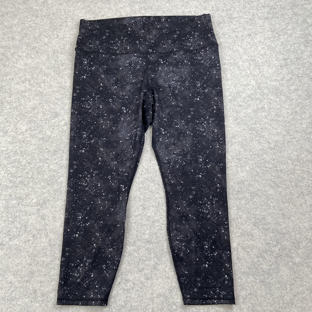 Fabletics Leggings Womens XXL/1X (35x24) Black PowerHold Ankle Spotted Yoga